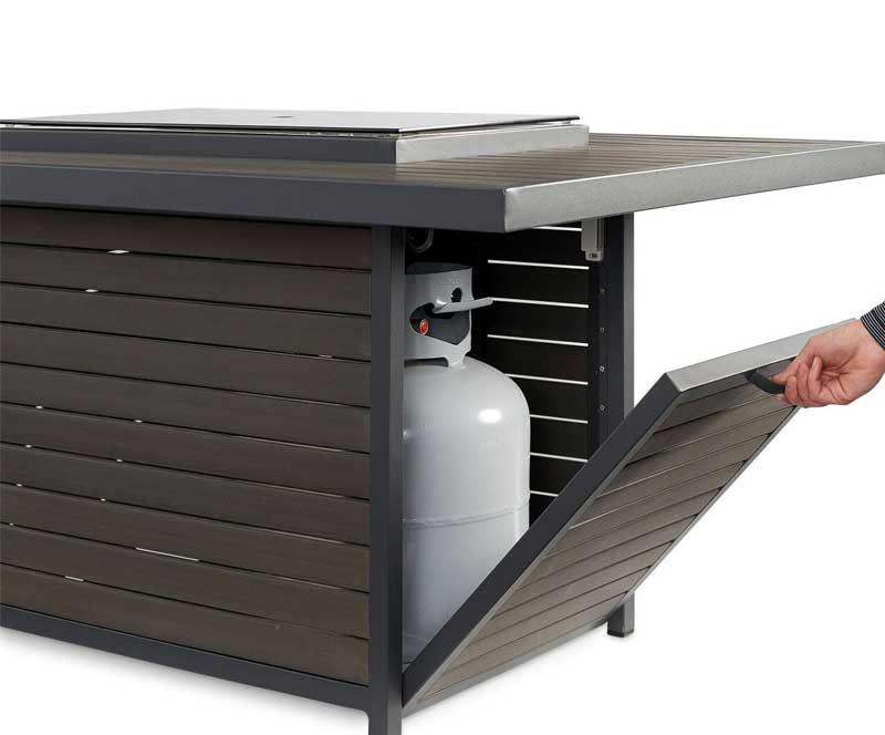 Brooks Rectangular Gas Fire Pit Table by Outdoor Greatroom - Image 3